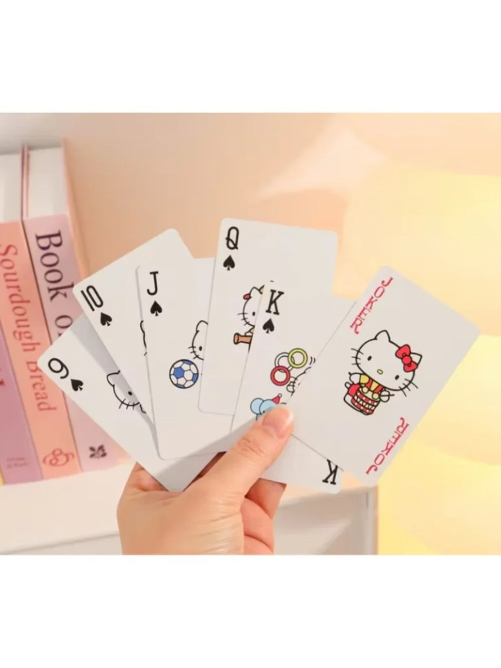 Hello Kitty Poker Playing Cards 54-Card Cute Anime Deck with Collector Box